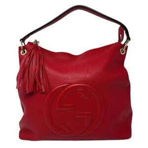 Gucci Soho Red leather large Handbag